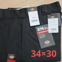 【新品未使用】ディッキーズ874 34x30 ワークパンツ ブラック