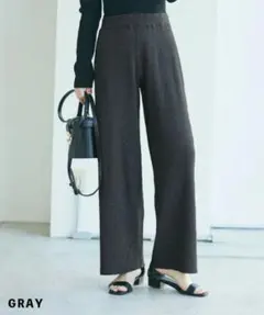 【美品】BASEMENTonline　リブニットパンツ　SPサイズ