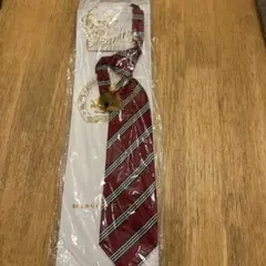 未使用 赤 ストライプ ネクタイ