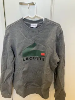 LACOSTE グレー トレーナー us Sサイズ