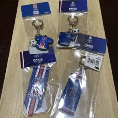 パリ・サンジェルマン ユニフォーム型キーホルダー【公式】4点セット 新品