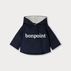Bonpointネイビーフード付き中綿コート 2A