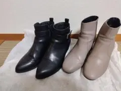 oriental trafficオリエンタルトラフィック　ブーツ黒 グレージュM