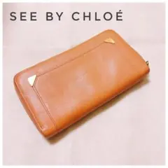 See By Chloé シーバイクロエ 長財布 ピンク ゴールド シンプルのサムネイル