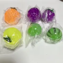 フルーツ スクイーズ マスコット 6個セット　水系
