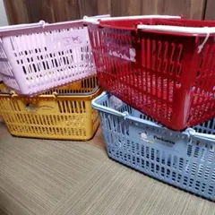 昭和レトロ ジャスコ&ダイエー&グルメシティ 買い物かご 9個 収納 かご