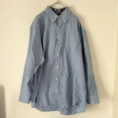 美品　ニューヨーカー　ボタンダウンシャツ　長袖　XL メンズ　綿　カシミヤ混