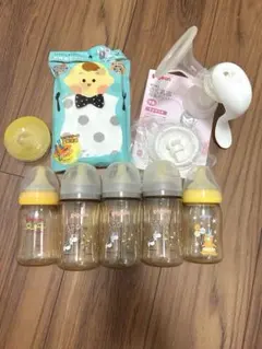 哺乳瓶　pigeon ピジョン　搾乳機　乳首カバー Medela スヌーピー