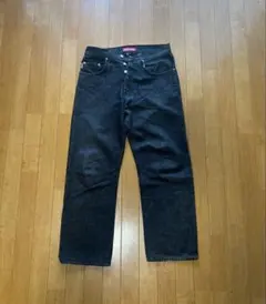 Old Stussy USA製 ブラック ストレートデニム 34 90s old stussy ブラックデニム USA製 ストレート 先染め - メルカリ