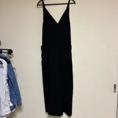 AS KNOW AS ブラック サロペット オールインワンのサムネイル