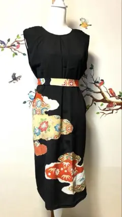 着物　留袖　リメイク　ワンピース