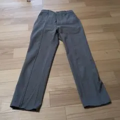 グレー ウール混紡 カジュアルパンツ