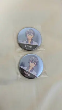 ヒロ缶バッジ、ラバー、クリップ