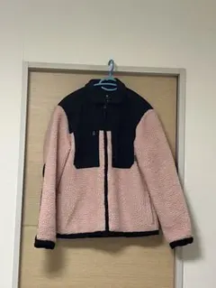 H&M フリースジャケット ピンク・ブラック レギュラーサイズ