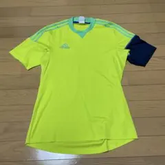 adidas 蛍光イエロー サッカーウェア M