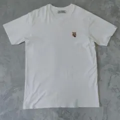 Onitsuka Tiger タイガー刺繍 Tシャツ ホワイト L