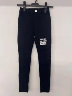 古着　JENNI love　ジェニィラブ　裏起毛スキニーパンツ　黒　150