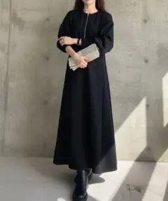 未使用 GeeRA 前後2WAYハーフジップ ワンピース M