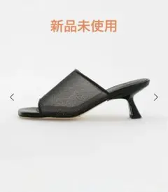 ６　ロク　ラメメッシュ ミュールサンダルのサムネイル