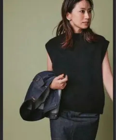 東原亜希FORME アルパカエアリーニットベスト