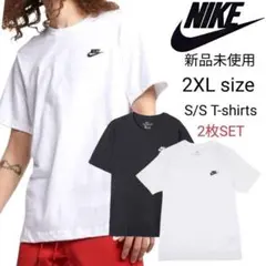 新品未使用 ナイキ ワンポイント Tシャツ 白黒 XXL 2枚セット 国内正規品