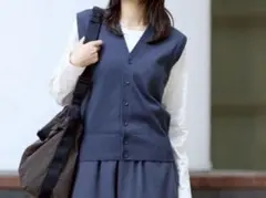 【完売品】Uniqlo U ニットベスト メンズM相当(表記レディースXXL)