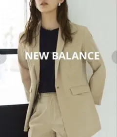 NEW BALANCE ニューバランス テーラードジャケット ベージュ 薄手