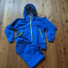 9 AIGLE エーグル レインウェア セットアップ レディース S 袋付き 