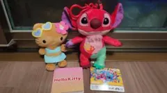 ハローキティ スティッチ ぬいぐるみ マスコット 2点セット