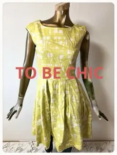 ☘️T22740☘️TO BE CHIC ノースリーブ ワンピース 38のサムネイル