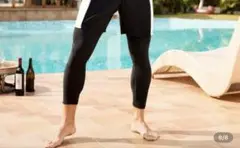 メンズ水着　レギンスパンツ　黒XL