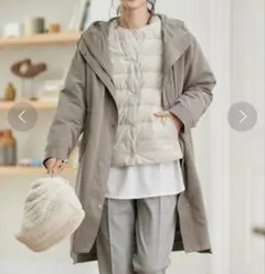 柔らかタッチ ミリタリーコート