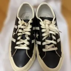 コンバース オールスター ブラック/ホワイトダメージ風