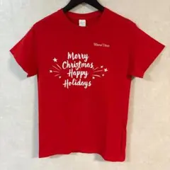 GILDAN　メッセージ　プリント　Tシャツ　レッド　Sサイズ