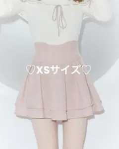 美脚エレガントツイードスカート ピンク XS ミシェルマカロン