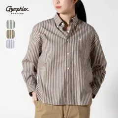 Gymphlex ストライプ ボタンダウンシャツ