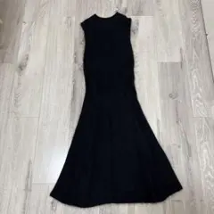 snidel ノースリーブニットワンピース F ブラック