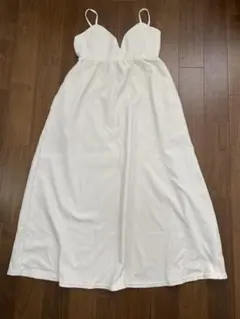 キャミワンピース アイボリー Lサイズ