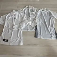 お買得　Under Armour ホワイトインナーさシャツ　3枚セット