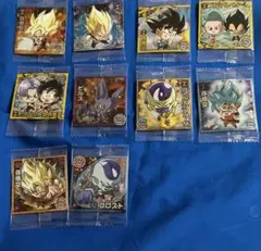ドラゴンボール超戦士シールウエハース超超絶感謝の十周年シール　10枚セット