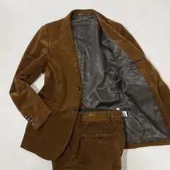 GU コーデュロイ セットアップ メンズ ブラウン ジャケット パンツ