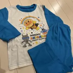 新品　タグなし　未使用品　薄手　ズボン　アンパンマン 上下セット 長袖 パジャマ