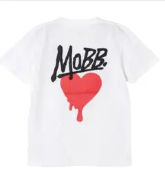 MOBB. ロゴ ハート Tシャツ ホワイト レディースM