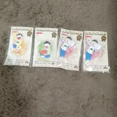 おそ松さん　描き下ろしクリアスタンドキーホルダー　3種4点