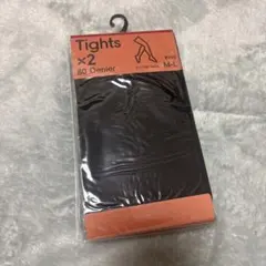 GU 80デニール ブラックタイツ 2枚入り M-L
