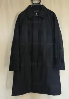 ブラックレーベルクレストブリッジ　シャドーチェックパデッドステンカラーコート