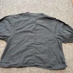 soulberry ボタン付きシャツ 3Lサイズ くすみブルー　大きいサイズ