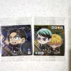 鬼滅の刃　ディフォルメシールウエハース其ノ十四　　 愈史郎　善逸　村田さん