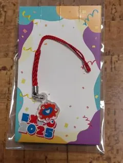 19♥万博⑦。「EXPO 2025 ミャクミャク シェアストラップ.レッド」。
