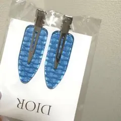 ディオールdior ヘアクリップ　ノベルティ　ブルー